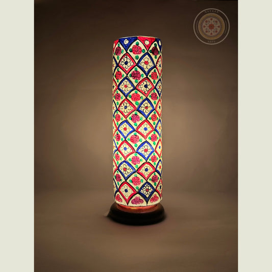 Camel Skin Glass Shaped Lamp